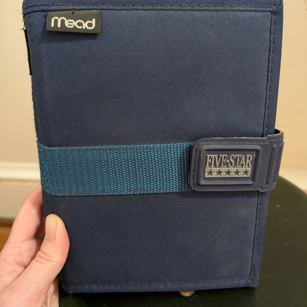 Vintage Mini Blue Five-Star Notebook!